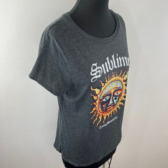 NEW Sublime Charcoal Heather Short Sleeve Graphic Print Casual T-Shirt Size XL - Picture 3 of 6